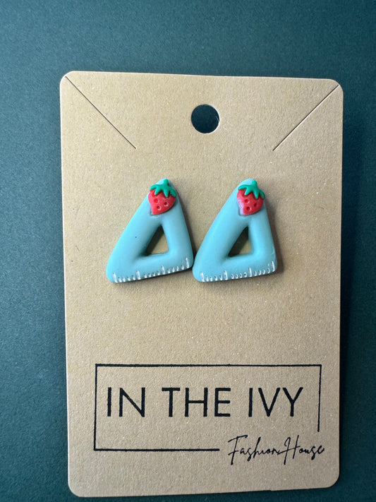 Triangles Clay Earrings