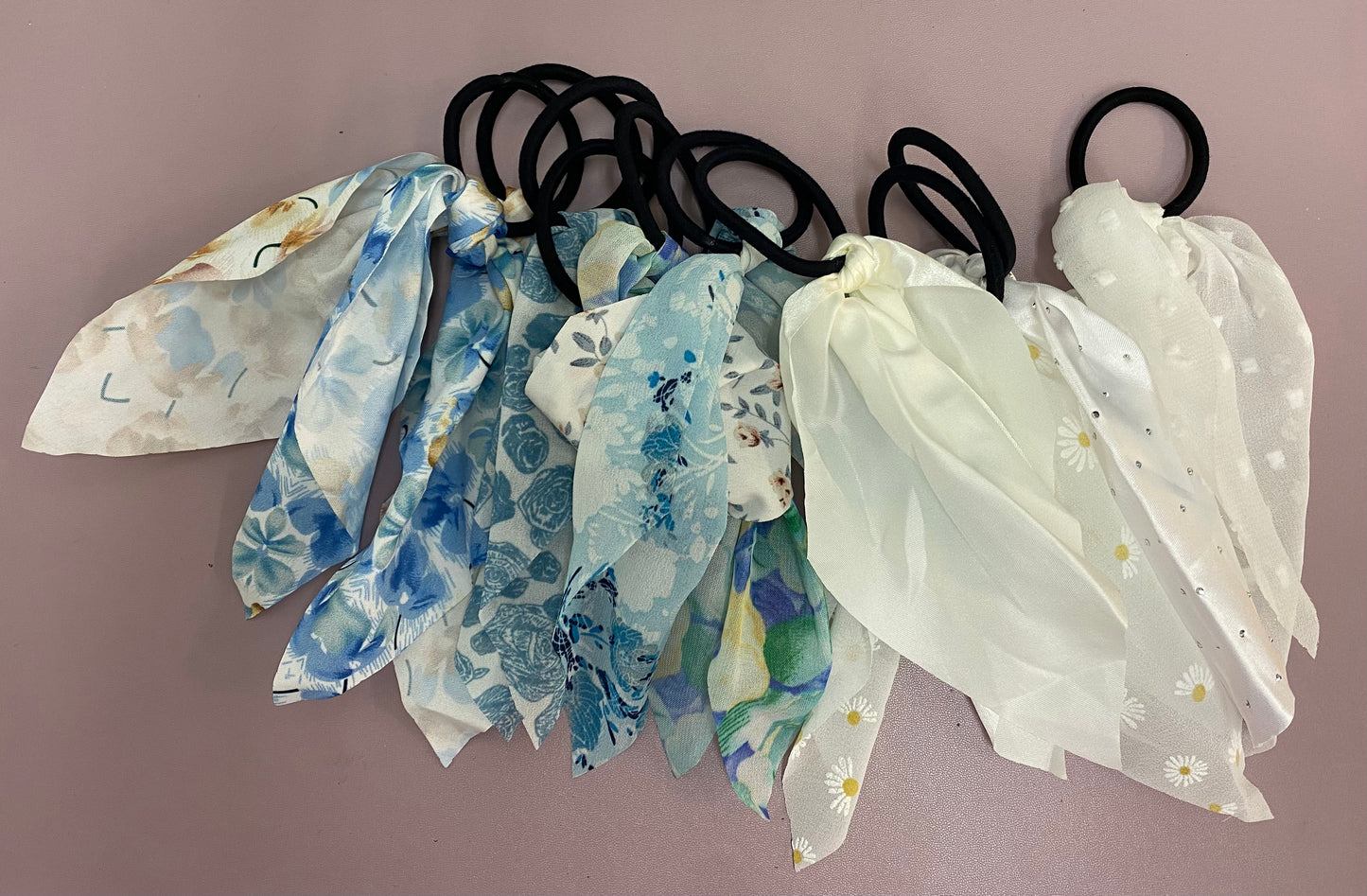 Hair Elastic w/ Fabric Accent (Assorted)