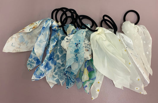 Hair Elastic w/ Fabric Accent (Assorted)