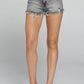 High rise Gray Denim Shorts