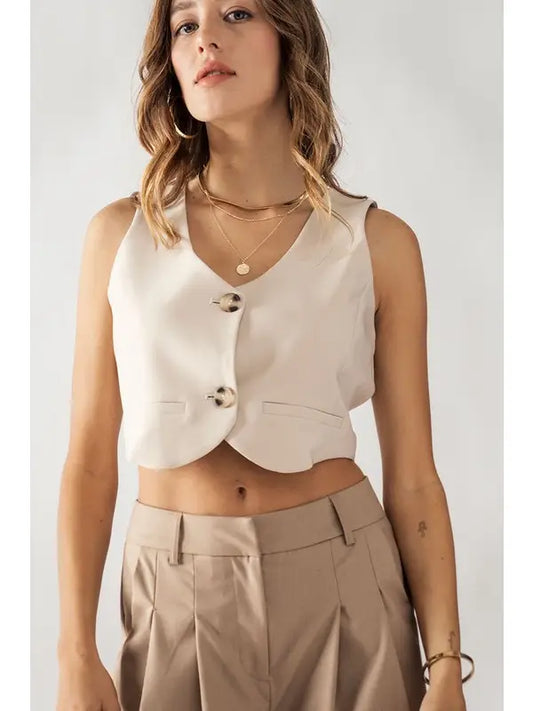 Cropped Vest