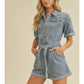 Blue Short Romper