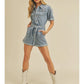 Blue Short Romper