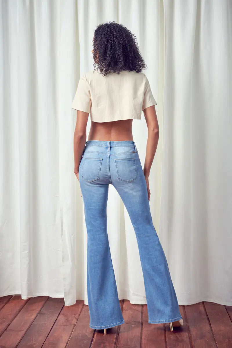 Ashley Mid Rise Flare Pant