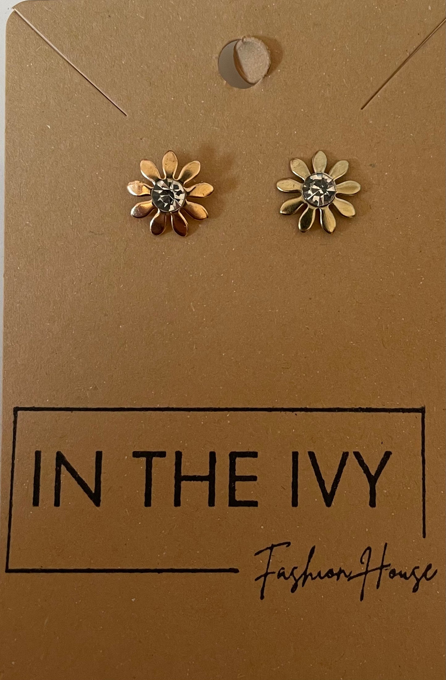 Flower Studs Gold