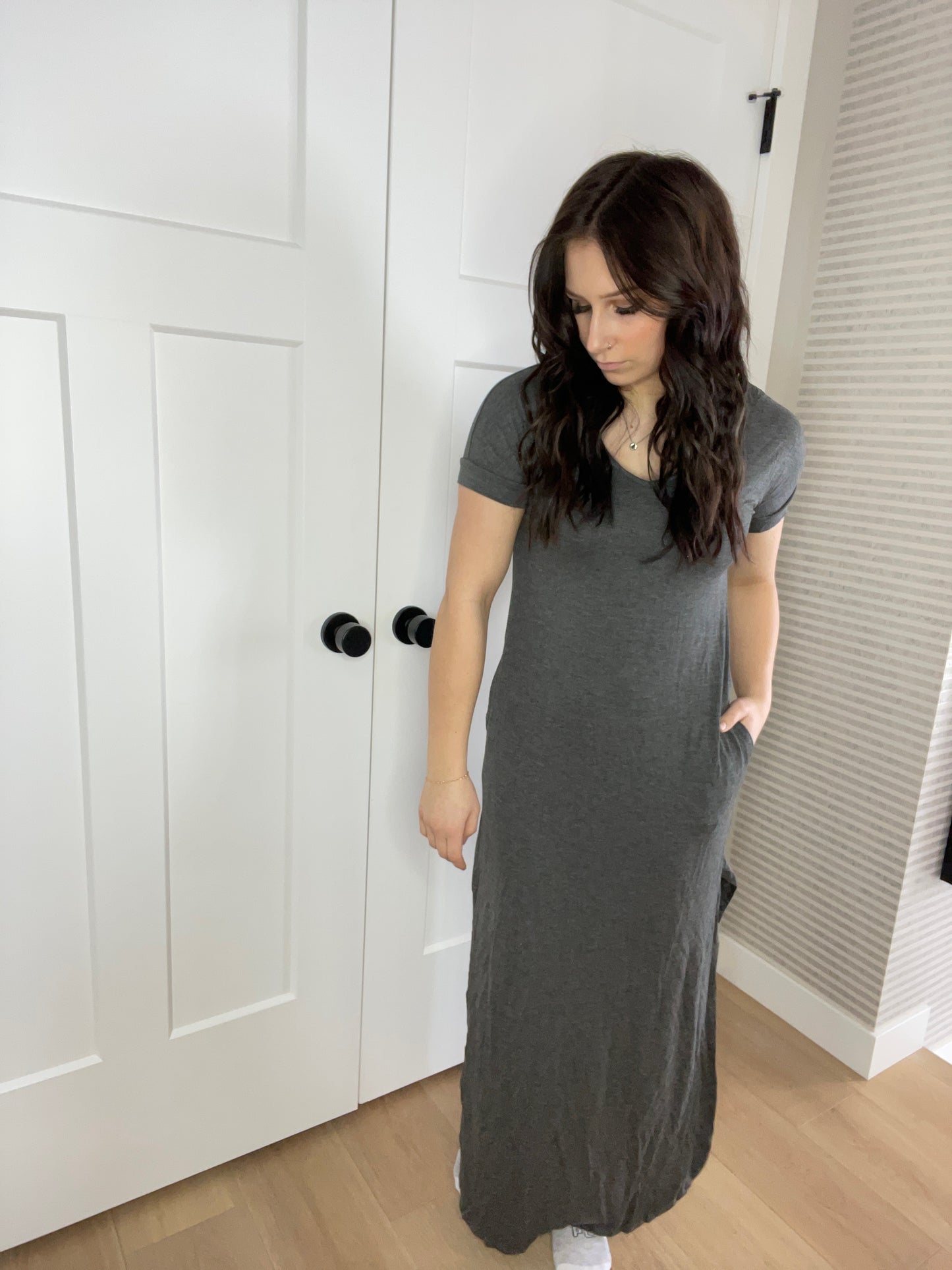 Short Sleeve Maxi Dress