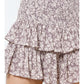 Floral print tiered skirt