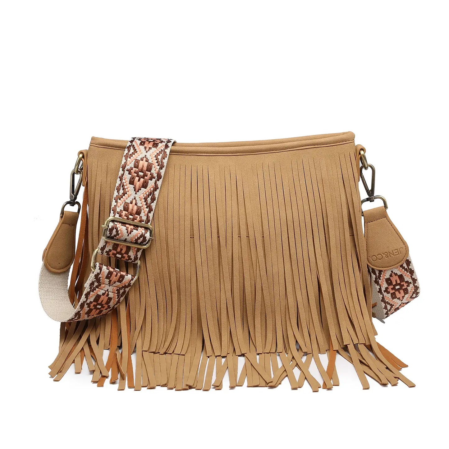 Sadie Suede Fringe Crossbody Bag